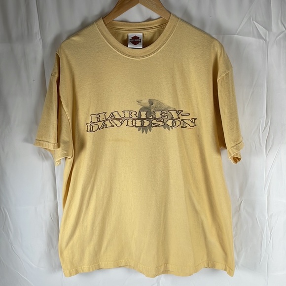 Retro Y2K Harley Davidson Motorcycle Taku Juneau Alaska Biker Tee - Picture 2 of 11